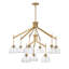  Lustre à 9 lumières en laiton chaud Corbin-95154954-95154957-95154959
