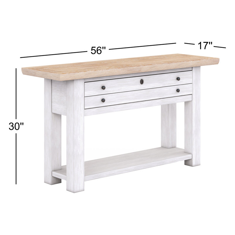 Console en bois massif Katheryn