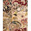 Tapis unique bourgogne / noir / beige noué à la main 9 pi x 13 pi 3 po Hayner
