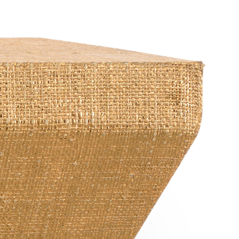 Raffia Floating Shelf, Gold