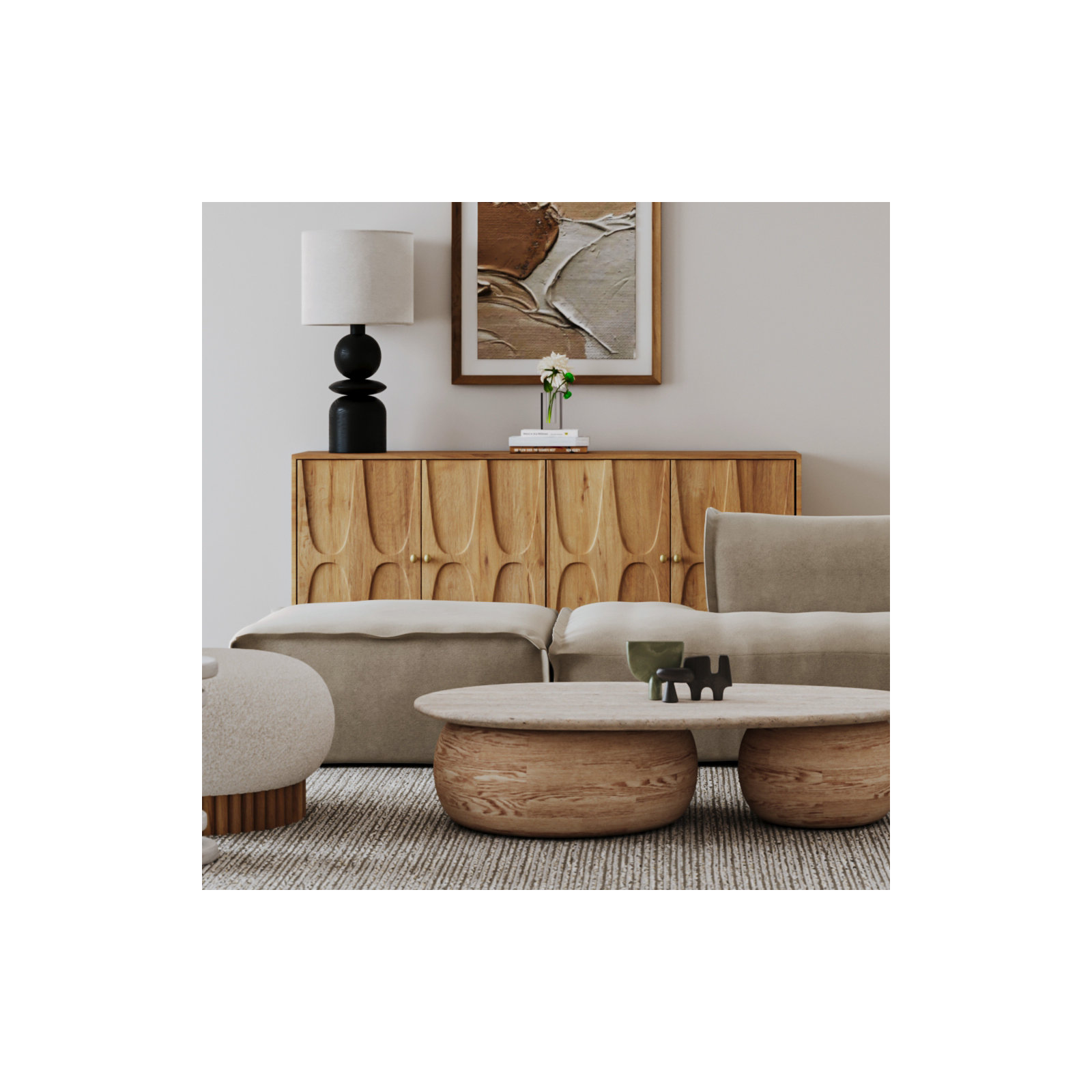 Myers 72'' Sideboard, Natural