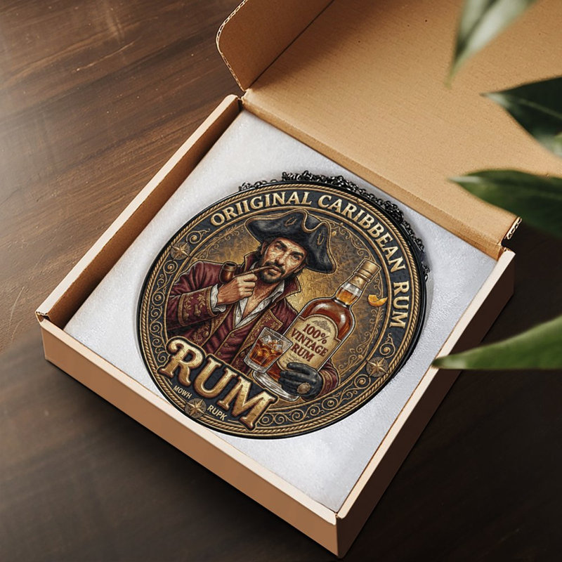 Panneau de verre pirate Rhea, 7,8 x 7,8 po (20 x 20 cm)