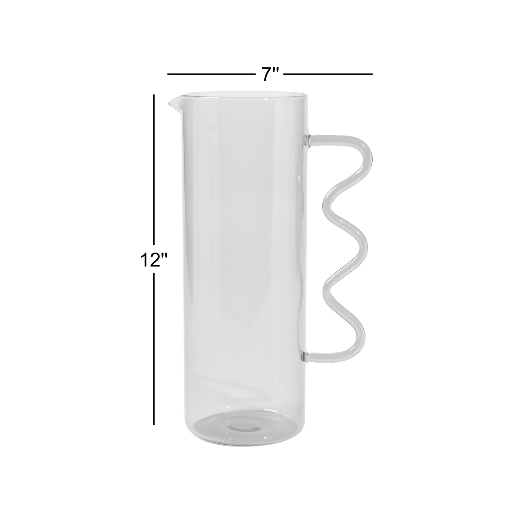 Costa de Sol Glass Pitcher, Smoke