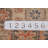 Blue Geometric Oushak Vegetable Dye Runner Rug