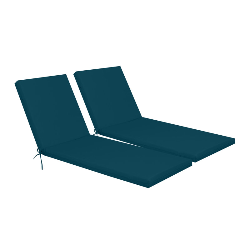 Set Outdoor Lounge Chair Cushion Replacement Patio Funiture Seat Cushion Chaise Lounge Cushion-, Blue