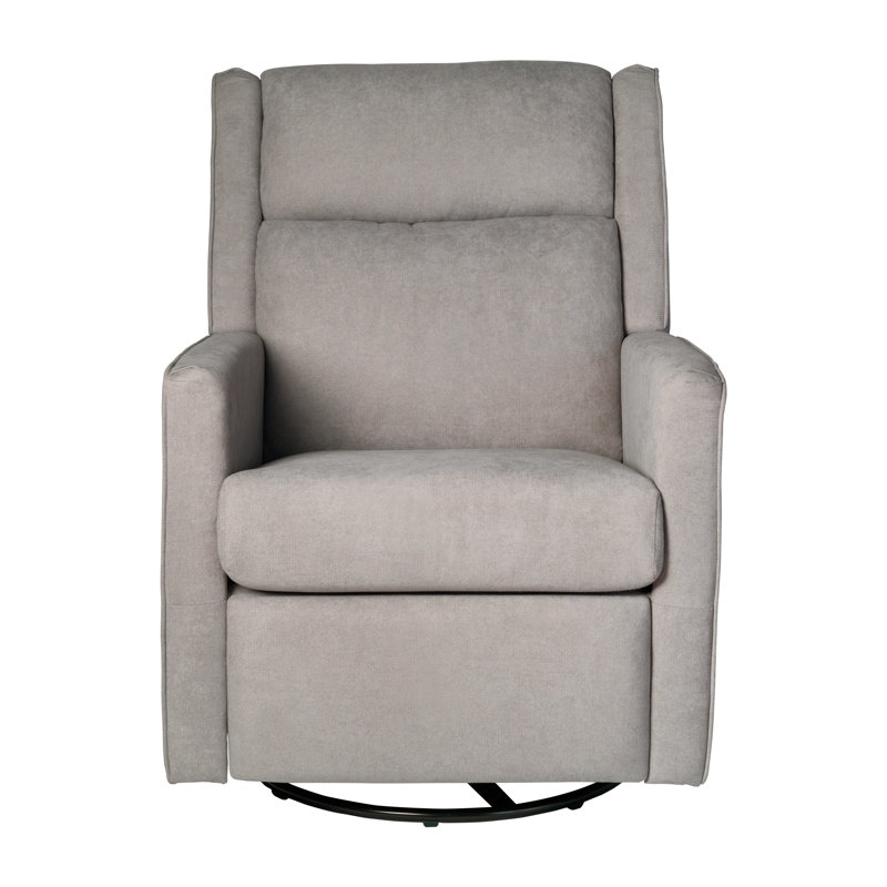 Costelli 28.75" Wide Manual Rocking Recliner Chair with 360° Swivel and Gliding Motion, Light Grey