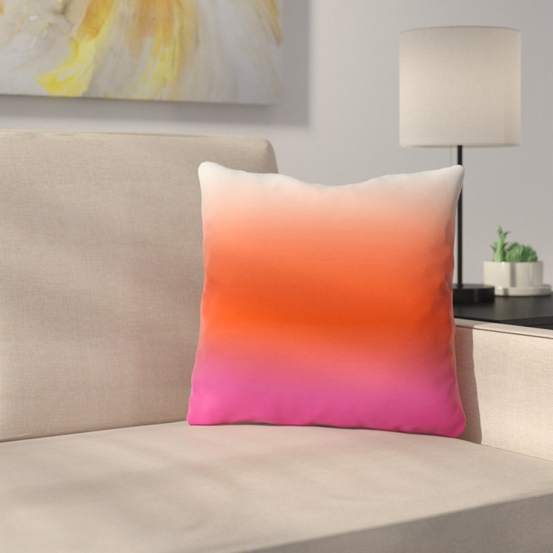 Under The Sun Ombre Outdoor Throw Pillow, 16" x 16"