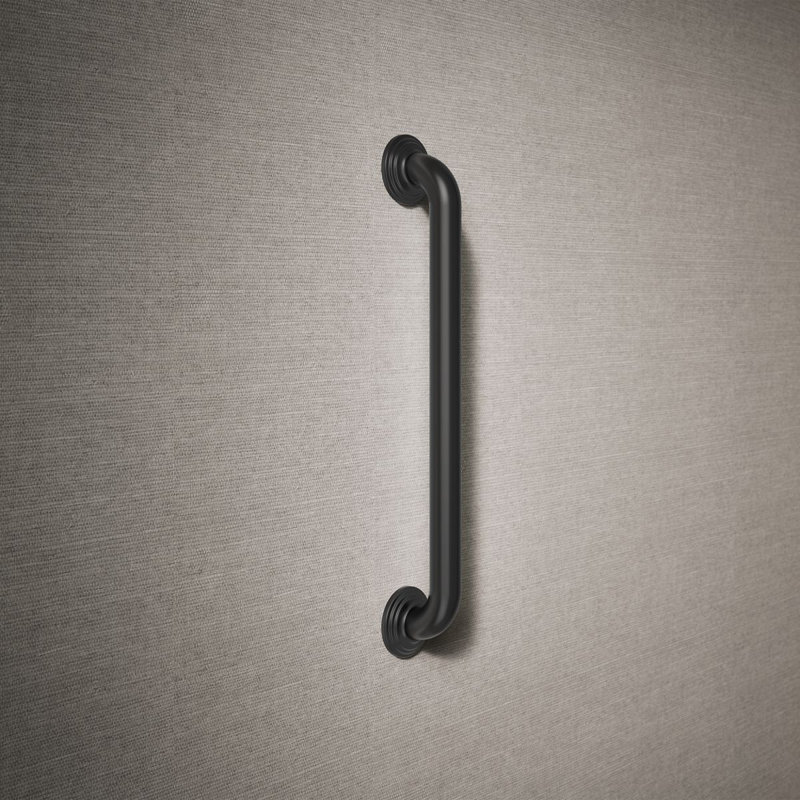 Traditional Grab Bar, Matte Black, 18"W