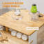 Îlot de cuisine avec armoire de rangement, blanc