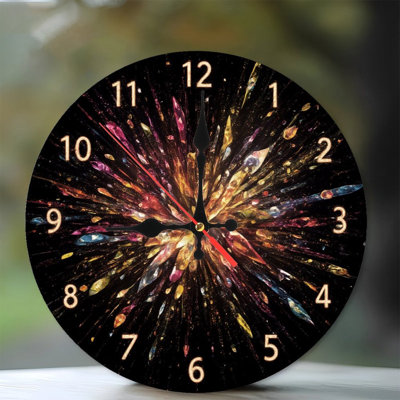 Watch Face With Exploding Crystals