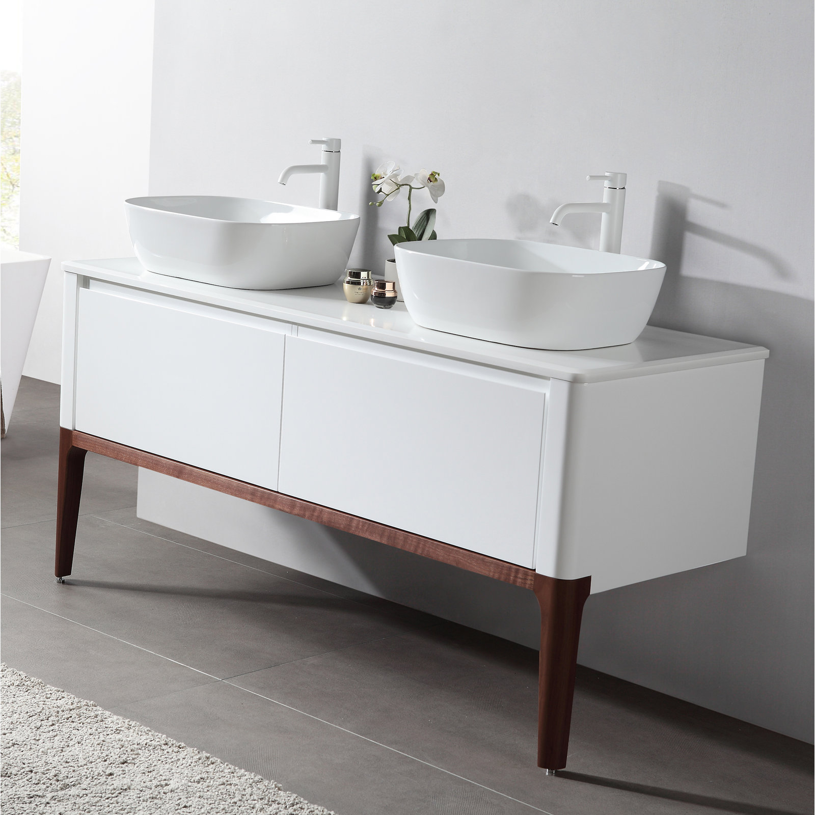 Jaymie 60'' Double Bathroom Vanity