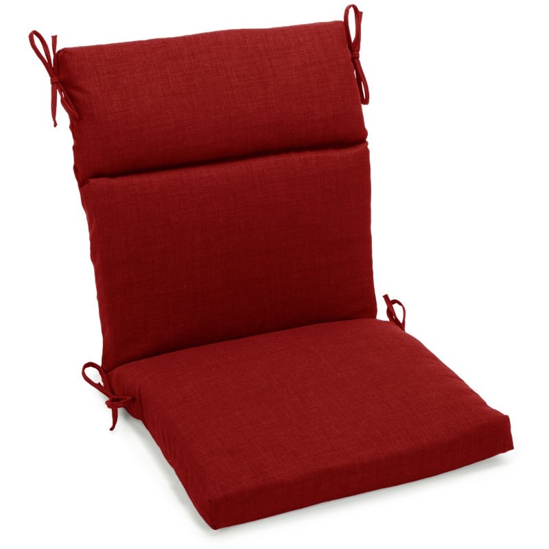 Outdoor 3'' Seat / Back Cushion, 20" W x 20" D, Paprika