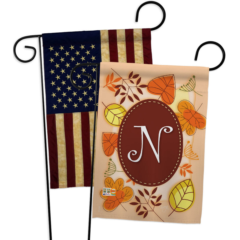 Drapeau de jardin d'automne 18,5 x 13 po Polyester, N