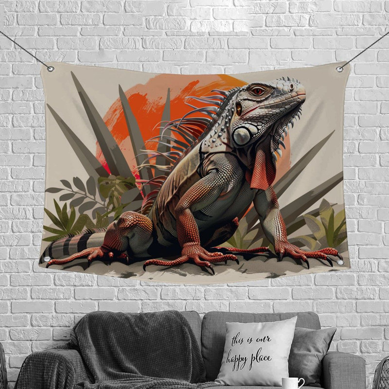 Tapisserie en microfibre, H 88 po x l 104 po