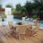 Marina 7 Piece Outdoor Patio Teak Outdoor Dining Set by Modway