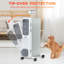HOMCOM 2000 Watt 6824 BTU Electric Radiator Space Heater
