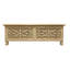 Banc en bois massif sculpté 46 po avec plateau rabattable Sed98