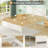 Kempst Full Size White Metal Bed Frame with Wooden Headboard & Footboard, Rustic Farmhouse Platform Bed with Heavy Duty Steel Slats Support, No Box Spring Needed-1392988959-1444040742