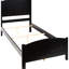 Lit simple noir avec tête de lit intrigante pour chambre d'enfant taille et design élégant-1761294275