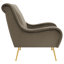 Fauteuil d'appoint à coussin truffé Lundy-935091033