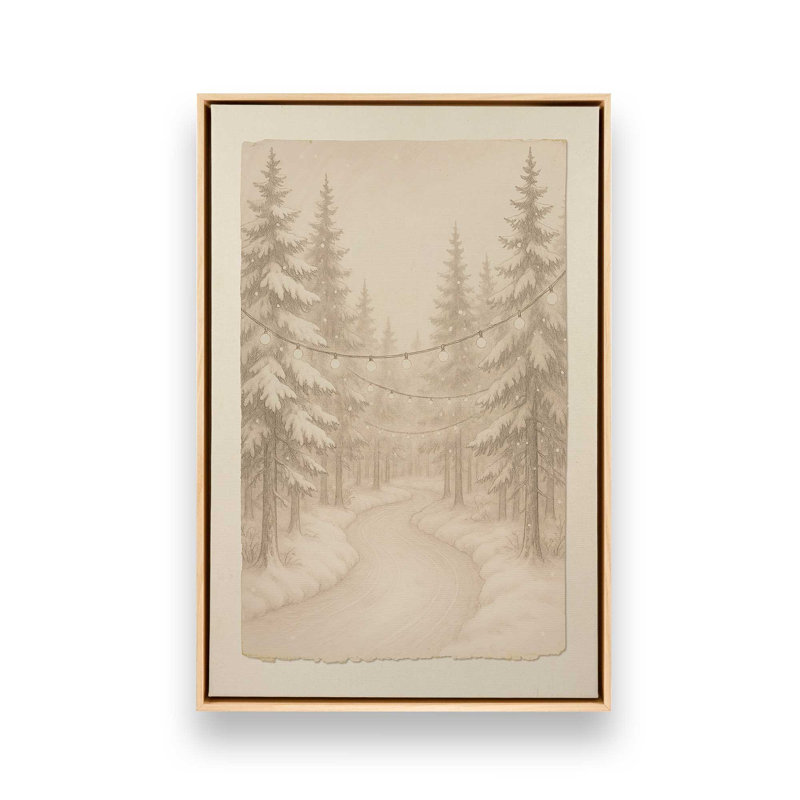 Impression sur toile Twilight Pathway, H 18,75 po x l 12,75 po, Érable américain