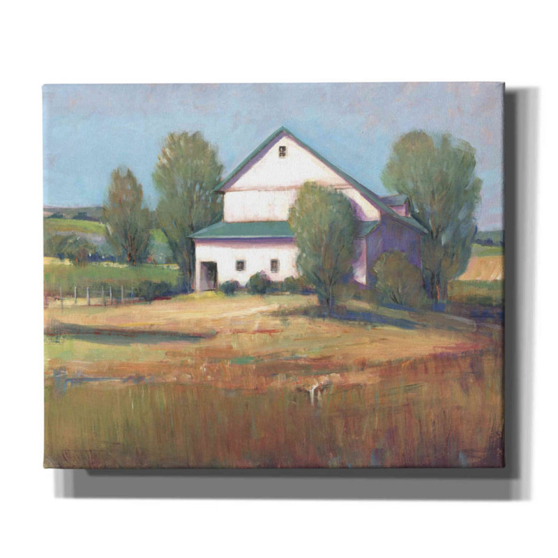 «Country Barn II» par Tim O'toole, art mural sur toile, H 20 po x l 24 po x P 0,75 po