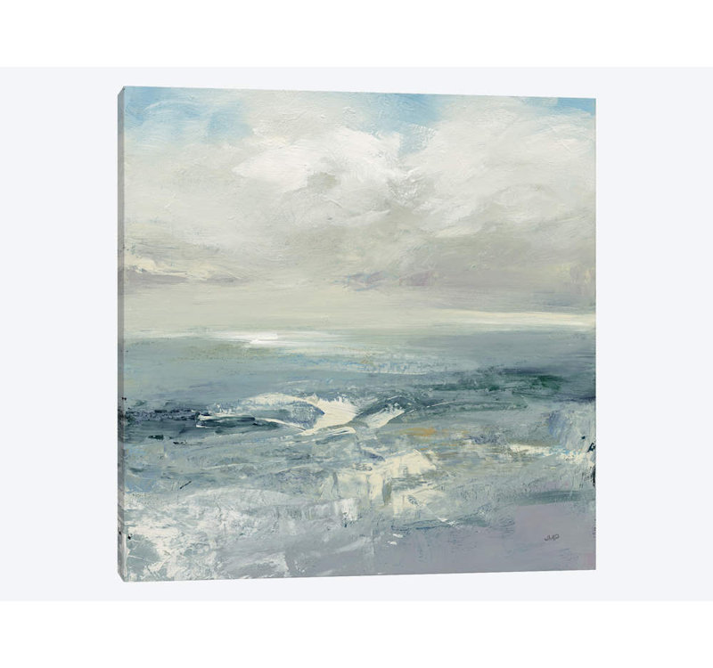 " Waves " by Julia Purinton, 12" H x 12" W x 0.75" D, Wrapped Canvas, No Mat