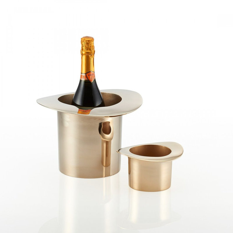 Top Hat Champagne Bucket, Gold