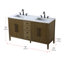 Meuble-lavabo double 60 po-2136184976