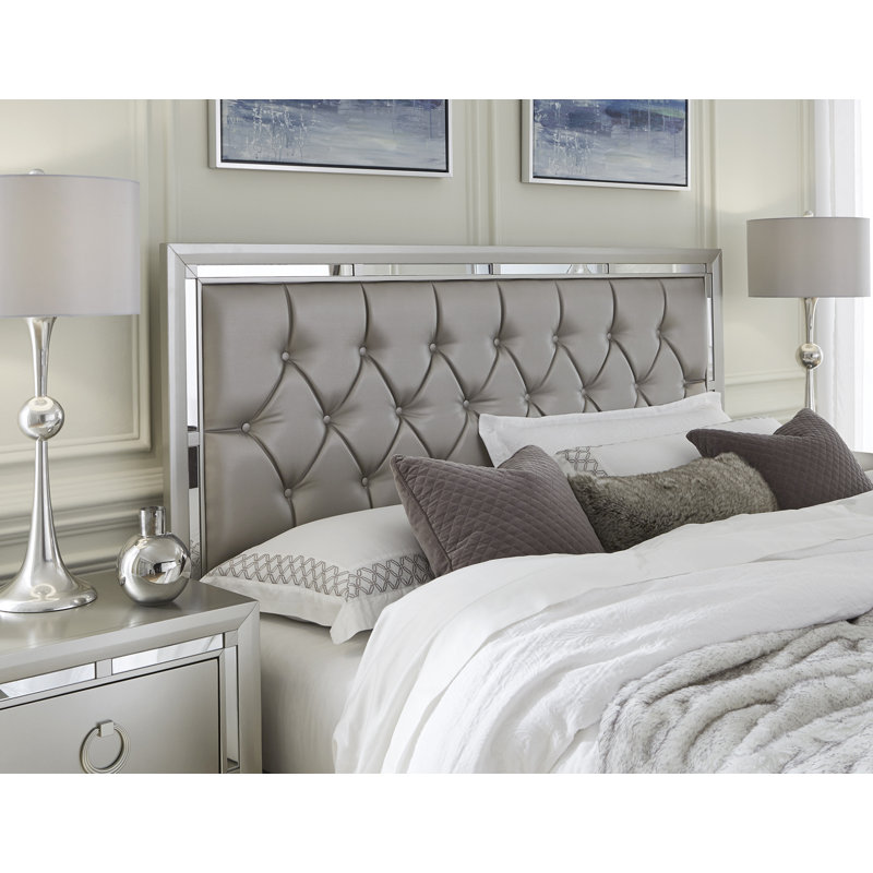 Byers Upholstered Panel Bed Bed, Queen