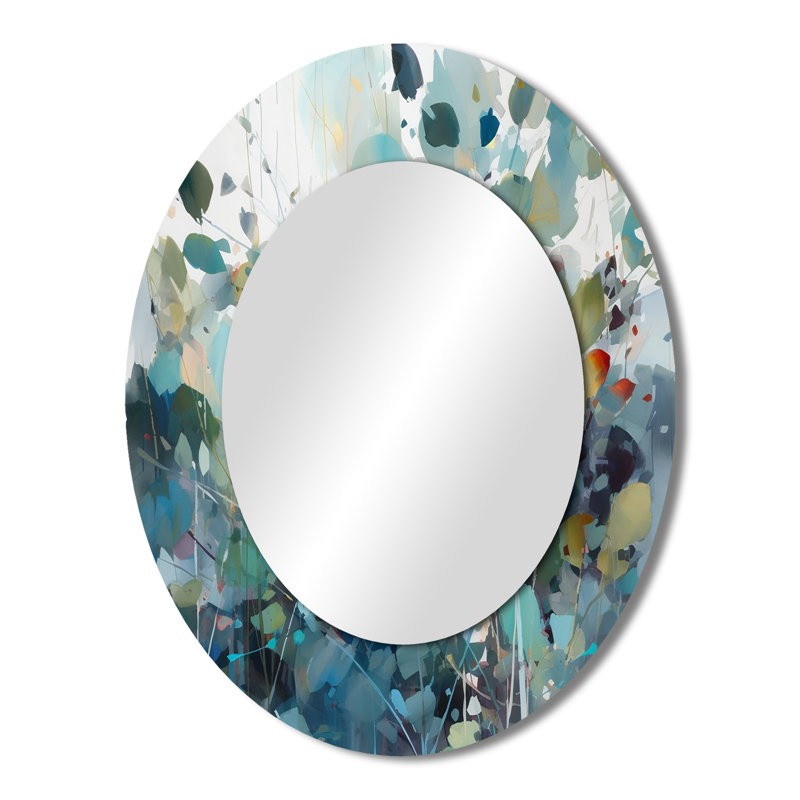 Miroir mural vert Green Leaf Foliage III, 43 po x 33 po