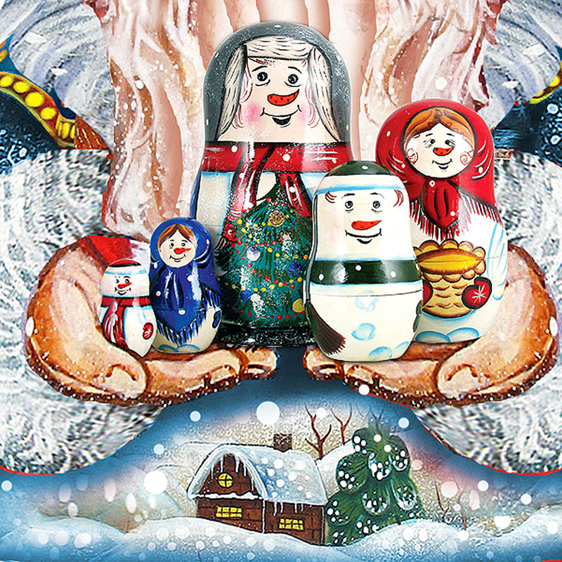 Cintre pour porte en bois pour père noël
