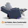 Power Reclining Home Theater Seating with Armrest Storage, Adjustable Headrest and LED Light