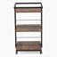 Multi-tier Salon Cart with Universal Wheels and Iron Rail