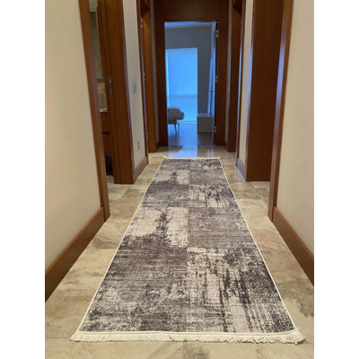 Coton imprimé beige et beige Toscana Tapis chenille antidérapant