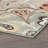 Ensemble de tapis transitionnel bleu de 3 pièces Elmer