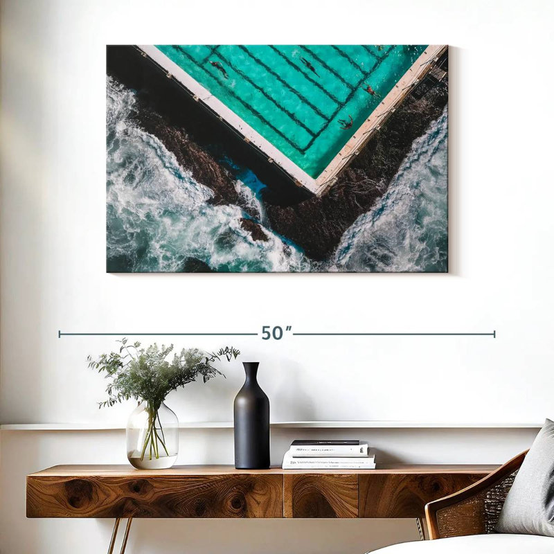 Rorry The Pool By The Beach, 26" H x 39" W
