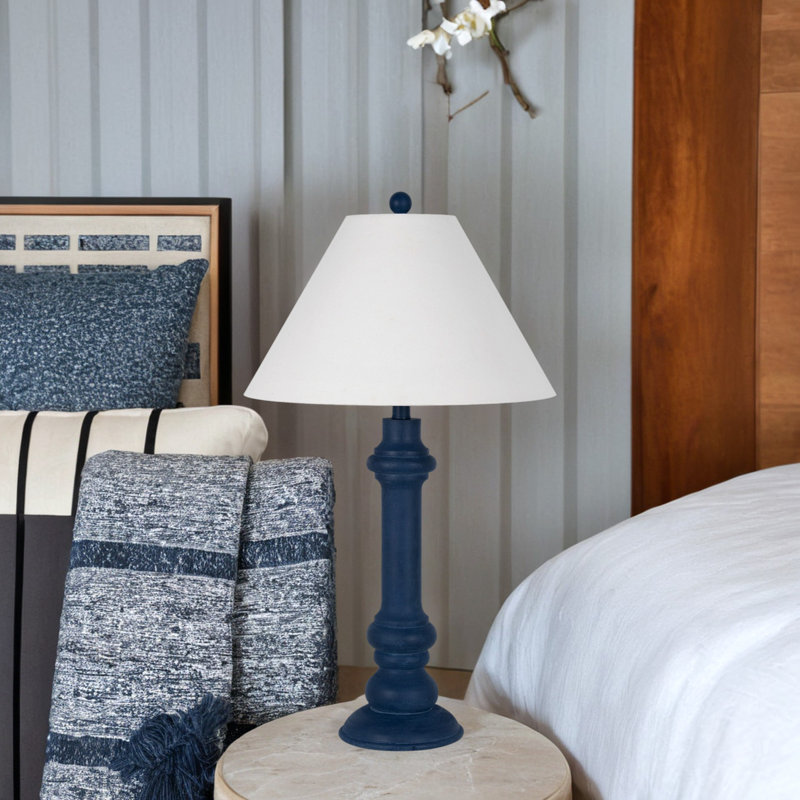 Diandre Resin Buffet Lamp, Navy Blue