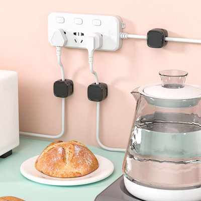 8Pcs Magnetic Cable Management Clips Adhesive Cord Holder Organizer for Home Office Wall Desktop