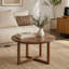 Table basse ronde avec surface en grain de bois exquis-337685696-337685698
