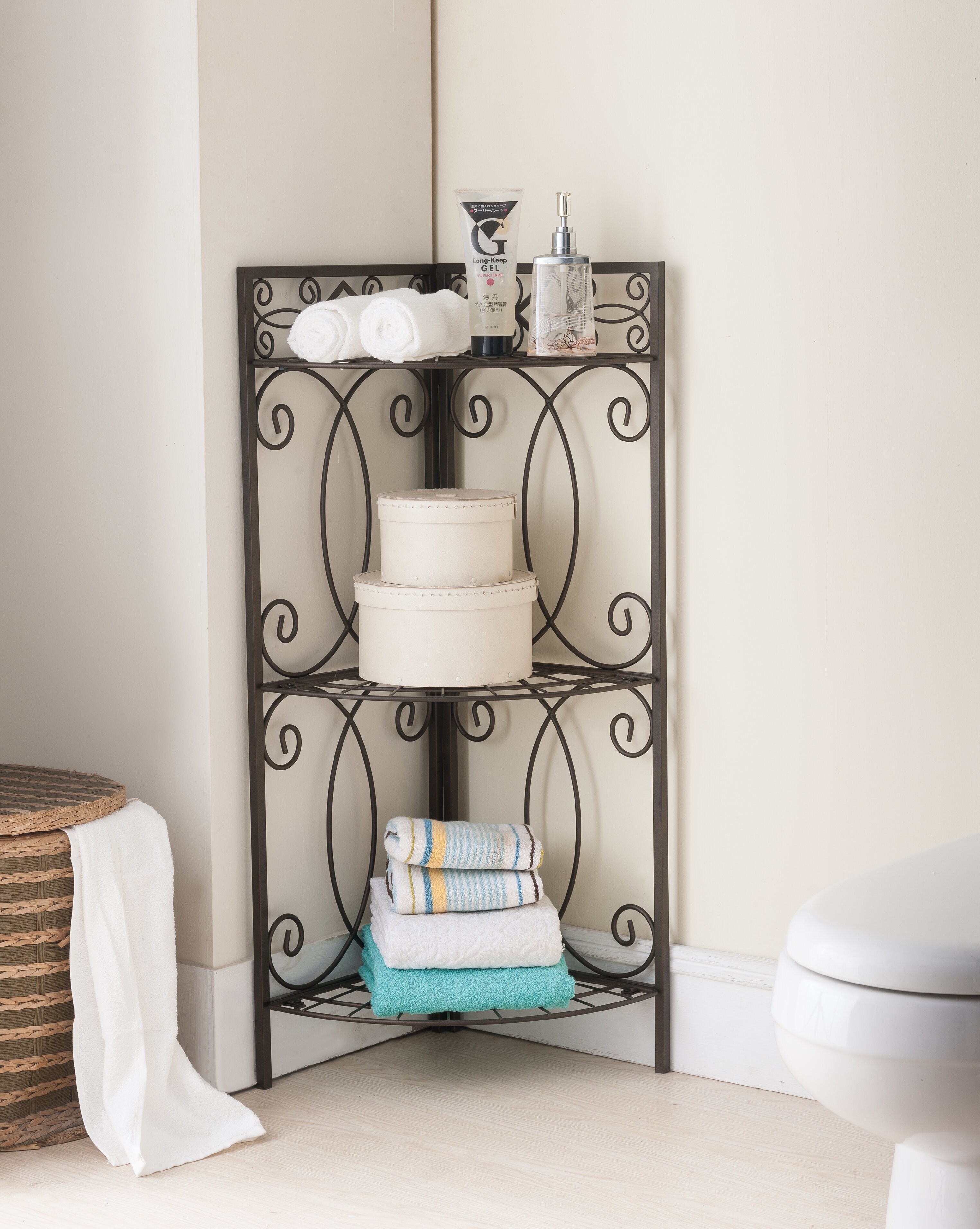 Rebrilliant Orth Metal Freestanding Bathroom Shelves & Reviews