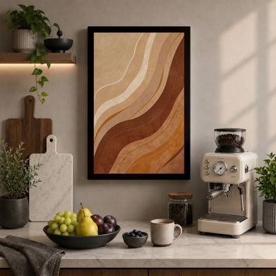 Earth Currents Minimalist - Wrapped Canvas