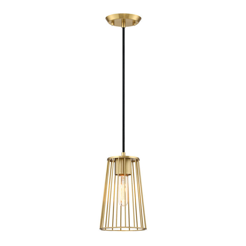 Winda 1 - Light Brushed Gold Single Pendant