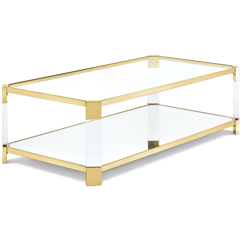 4 Legs Coffee Table, Gold