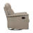 Leather Upholstered Reclining Chair Swivel Glider Motion-1840293286