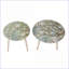 Ensemble de tables basses en panneau de fibres à densité moyenne inspirées de la nature - 2 pièces de fleurs de cerisier pour le salon et la chambre à coucher