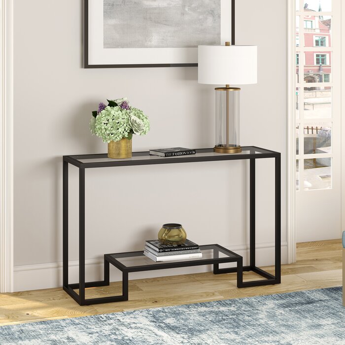 Blue Elephant Glass Top Console Table & Reviews | Wayfair.co.uk