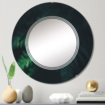 Miroir de salle de bain mural rond