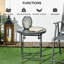 Natyra Round Metal Folding Outdoor Folding Table , 45cm cm W 45cm cm D-336805422