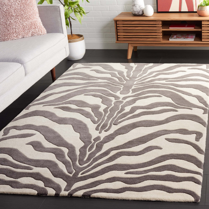 Soho 975 Area Rug In Ivory / Grey, Rectangle 5' x 8'